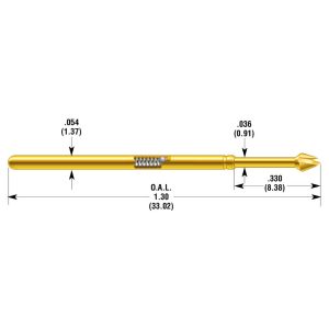 ECT Probe POGO-25B-4-S  (Stalen Plunjer)